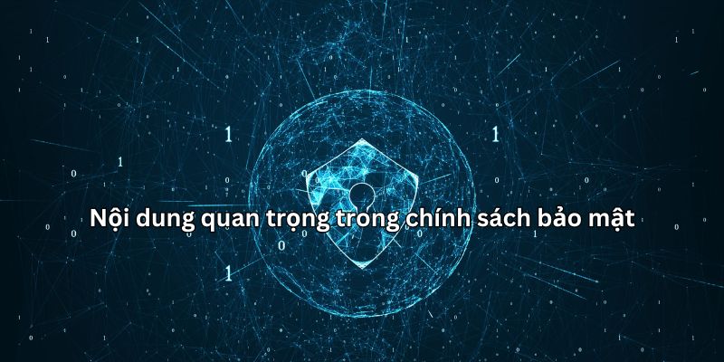 Những quy định quan trọng trong chính sách bảo mật